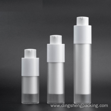 15ml 30ml 50ml plastic cosmetic packaging red airless pump lotion bottle